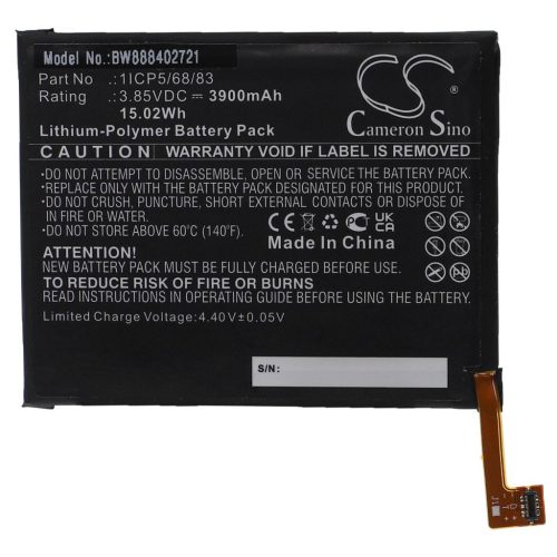 VHBW Mobile Phone Battery Umi 1ICP5/68/83 - 3900 mAh 3.85 V Li-Polymer - Smartphone Battery