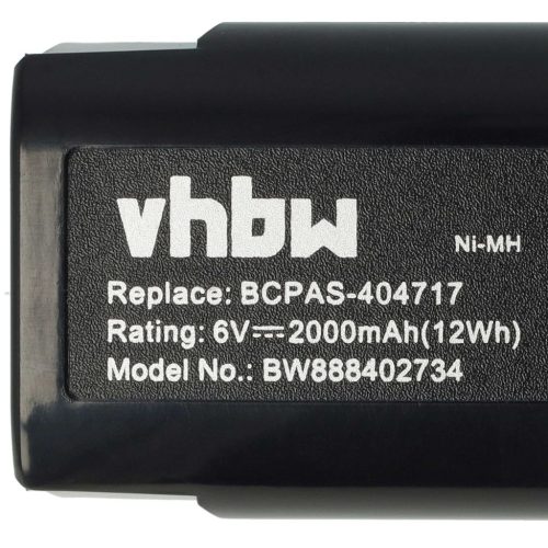 VHBW Elektrowerkzeug Akku Paslode 900421, 900400, 900420, 404400, 404717 - 2000 mAh, 6 V, NiMH