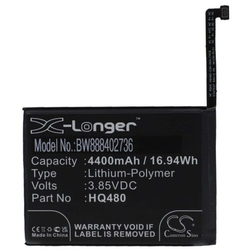 VHBW Mobile phone battery for Nokia HQ480 device - 4400 mAh 3.85 V Li-polymer - Smartphone battery