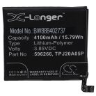 VHBW Mobile Phone Battery CAT 596266, TPJ20A05P - 4100 mAh 3.85 V Li-polymer - Smartphone Battery