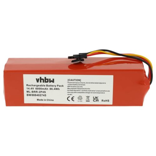 VHBW Battery for Xiaomi BJSTS0002-2016, 400-900-1755 Ruby_S - 6000 mAh, 14.4 V, Li-Ion