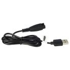VHBW USB-Ladekabel Panasonic RE7-59, RE7-68, RE7-51, RE7-40 für Panasonic Rasierer - 120 cm
