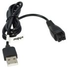 VHBW USB-Ladekabel Panasonic RE7-59, RE7-68, RE7-51, RE7-40 für Panasonic Rasierer - 120 cm