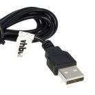 VHBW USB-Ladekabel CT2CC für Braun, Oral-B CT2CC Rasierer, Zahnbürste usw. - 120 cm