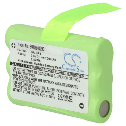 VHBW Radio Akku GA-BP3 - 700 mAh 3,6 V NiMH