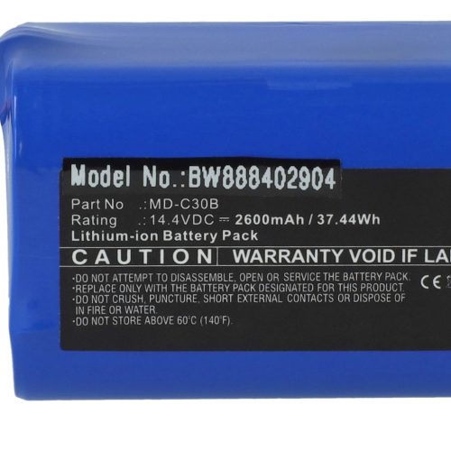 VHBW Battery for Blaupunkt D071-INR-CH-4S1P, 6.60.40.02-0 - 2600 mAh, 14.4 V, Li-Ion