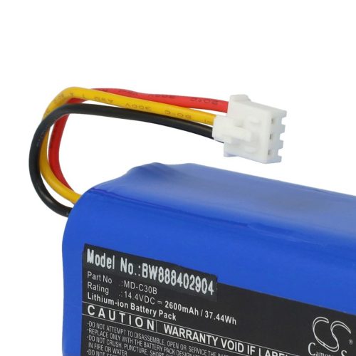 VHBW Battery for Blaupunkt D071-INR-CH-4S1P, 6.60.40.02-0 - 2600 mAh, 14.4 V, Li-Ion