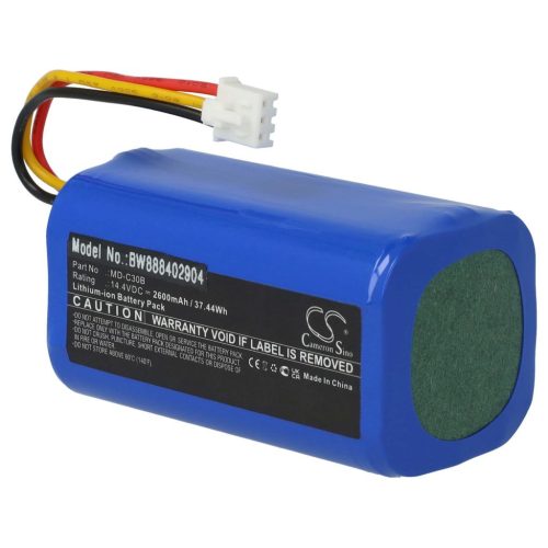 VHBW Battery for Blaupunkt D071-INR-CH-4S1P, 6.60.40.02-0 - 2600 mAh, 14.4 V, Li-Ion