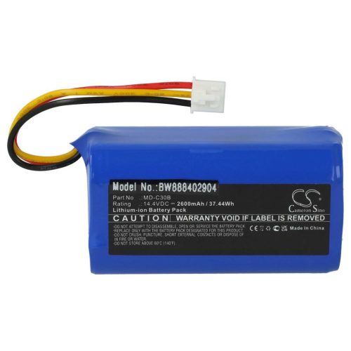 VHBW Battery for Blaupunkt D071-INR-CH-4S1P, 6.60.40.02-0 - 2600 mAh, 14.4 V, Li-Ion