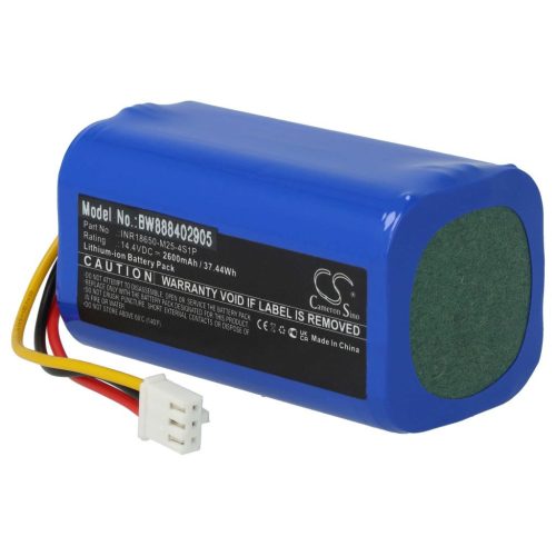 VHBW Battery for Proscenic INR18650-M25-4S1P - 2600 mAh, 14.4 V, Li-Ion