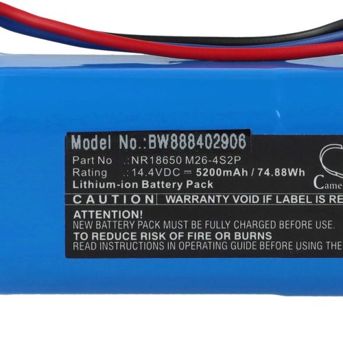 VHBW Battery for Proscenic M7 Pro, M8 Pro, Lydsto R1, Roidmi Eve Plus - 5200 mAh, 14.4 V, Li-Ion