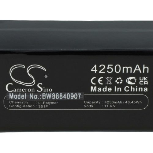 VHBW Drón akkumulátor  SwellPro CDC01 0004-hez – 4250 mAh 11,4 V Li-polimer