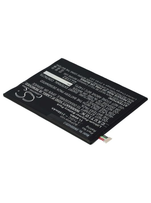 Tabletta akkumulátor HTC B2PMW100 készülékhez - 3150 mAh 3,7 V Li-polimer