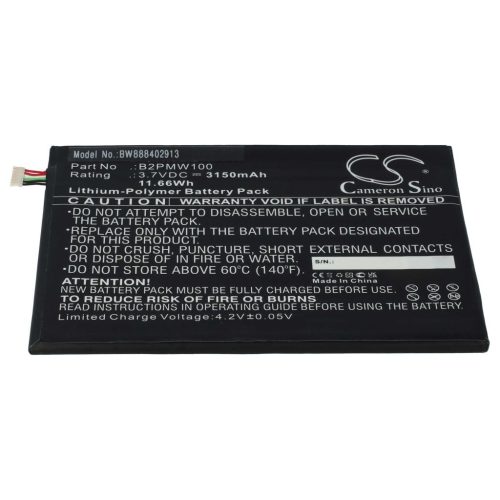 VHBW Tablet battery for HTC B2PMW100 device - 3150 mAh 3.7 V Li-polymer