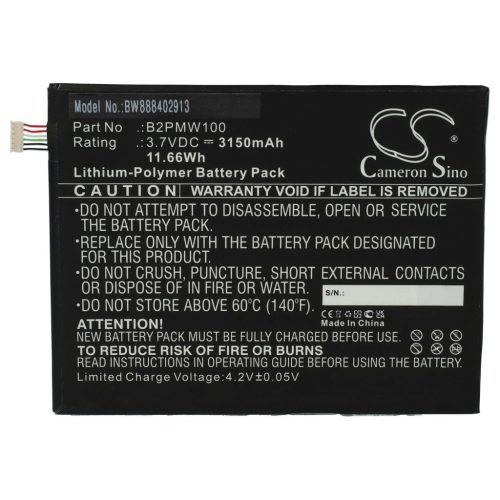 VHBW Tablet battery for HTC B2PMW100 device - 3150 mAh 3.7 V Li-polymer
