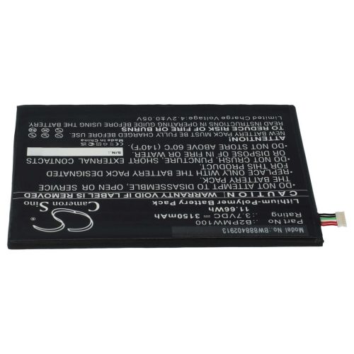 VHBW Tablet battery for HTC B2PMW100 device - 3150 mAh 3.7 V Li-polymer