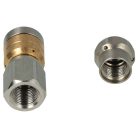 VHBW Kränzle KNF045 2x Csőtisztító Fúvóka - Rozsdamentes Acél, Fix + Forgatható