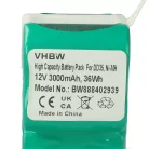 VHBW Akku Ecovacs DD3G, 10002167, 10001568, DM88, ZJ1517-HFR, DD4G - 3000 mAh, 12V, NiMH