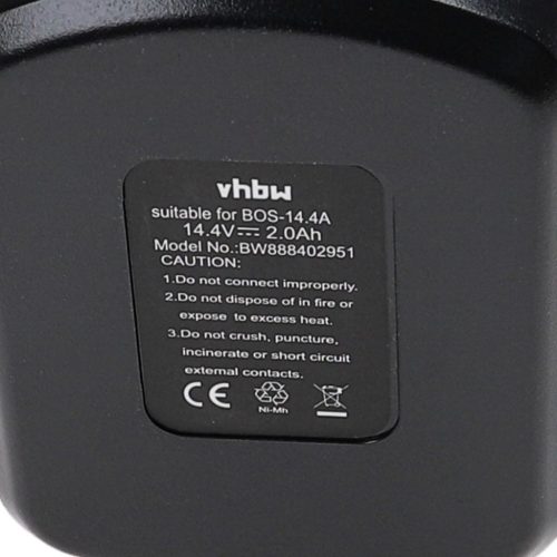 VHBW Elektrowerkzeug Akku für Bosch 13614, 15614, GSR 14.4V - 14.4V, NiMH, 2000mAh