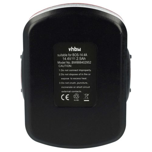 VHBW Electric Hand Tool Battery for Bosch 13614, 15614, GSR 14.4V - 14.4V, NiMH, 2500mAh