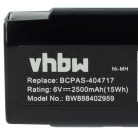 VHBW Elektrowerkzeug Akku Paslode 900421, 900400, 900420, 404400, 404717 - 2500 mAh, 6 V, NiMH