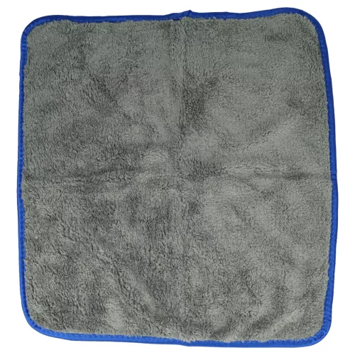 VHBW Microfiber Towel Set for Cars and Motorcycles - 40 x 40 cm, Reusable, Blue, Dark Gray