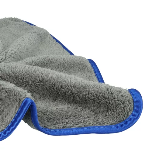 VHBW Microfiber Towel Set for Cars and Motorcycles - 40 x 40 cm, Reusable, Blue, Dark Gray