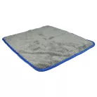 VHBW Microfiber Towel Set for Cars and Motorcycles - 40 x 40 cm, Reusable, Blue, Dark Gray