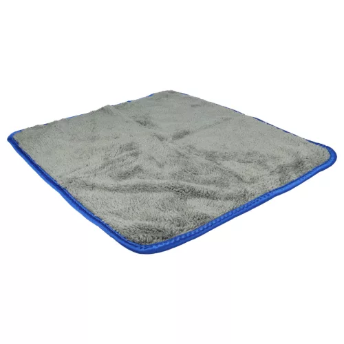 VHBW Microfiber Towel Set for Cars and Motorcycles - 40 x 40 cm, Reusable, Blue, Dark Gray