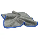 VHBW Microfiber Towel Set for Cars and Motorcycles - 40 x 40 cm, Reusable, Blue, Dark Gray