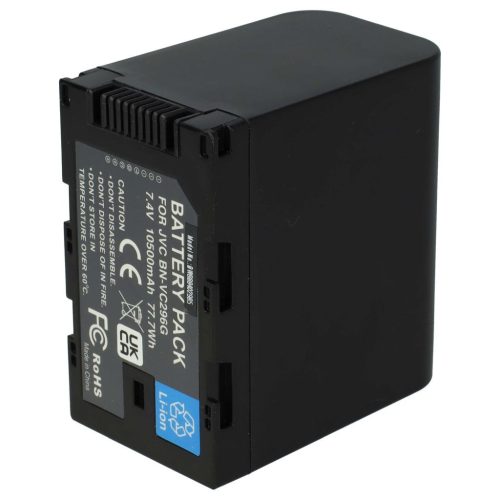 JVC BN-VC298G, BN-VC296G, BN-VC264G Video Camera Battery - 10500 mAh 7.4 V Li-Ion