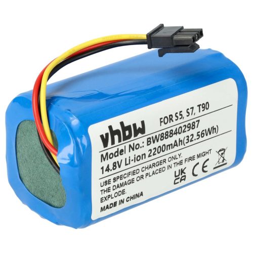VHBW Battery Qihoo INR18650 M264S1P, LR-PAS0638W-EU, 2ASP4-S5 - 2200 mAh, 14.8 V, Li-Ion