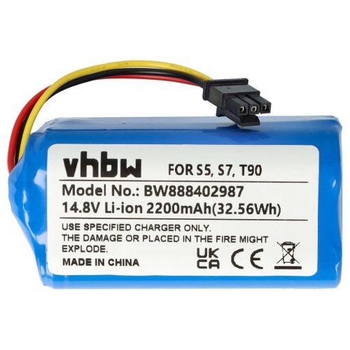 VHBW Battery Qihoo INR18650 M264S1P, LR-PAS0638W-EU, 2ASP4-S5 - 2200 mAh, 14.8 V, Li-Ion