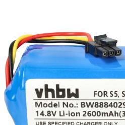   Akkumulátor következőhöz: Qihoo INR18650 M264S1P, LR-PAS0638W-EU, 2ASP4-S5 - 2600 mAh, 14,8 V, Li-Ion