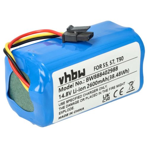 VHBW Battery for: Qihoo INR18650 M264S1P, LR-PAS0638W-EU, 2ASP4-S5 - 2600 mAh, 14.8 V, Li-Ion