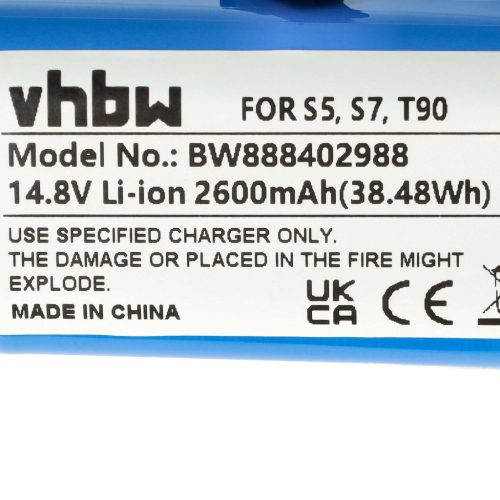 VHBW Battery for: Qihoo INR18650 M264S1P, LR-PAS0638W-EU, 2ASP4-S5 - 2600 mAh, 14.8 V, Li-Ion