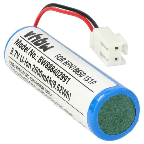 VHBW Battery for Leifheit BFN18650 1S1P - 2600 mAh, 3.7 V, Li-Ion