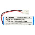 VHBW Battery for Leifheit BFN18650 1S1P - 2600 mAh, 3.7 V, Li-Ion