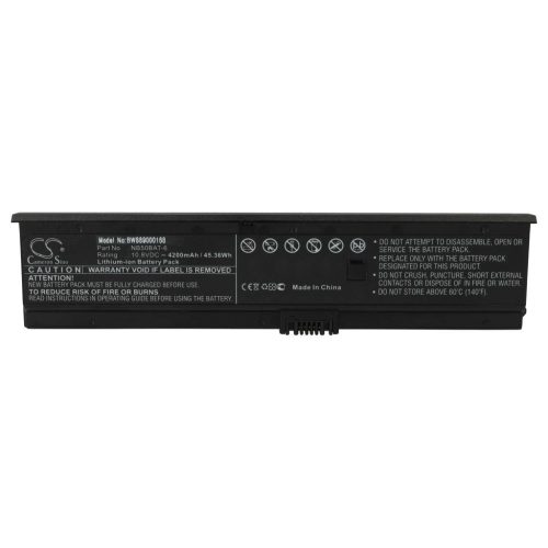 VHBW Notebook Battery Clevo NB50BAT-6 - 4200 mAh 10.8 V Li-Ion
