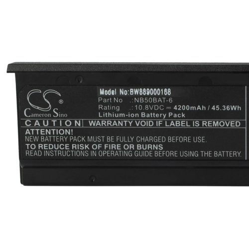 VHBW Notebook Battery Clevo NB50BAT-6 - 4200 mAh 10.8 V Li-Ion