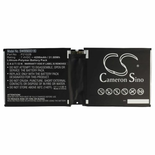 VHBW Tablet Battery for Microsoft P21G2B - 4200 mAh 7.4 V Li-polymer