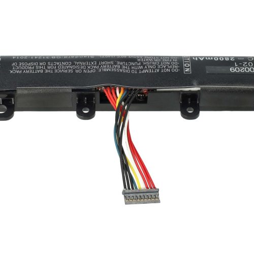 VHBW Notebook akkumulátor  Asus 0B110-00480100, A41lj5H, A41N1702-1 - 2800 mAh 14,4 V Li-Ion