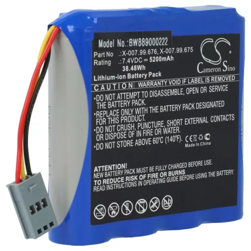 VHBW Heine X-007.99.676, X-007.99.675 Battery - 5200 mAh 7.4 V Li-Ion