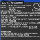 VHBW Heine X-007.99.676, X-007.99.675 Battery - 5200 mAh 7.4 V Li-Ion