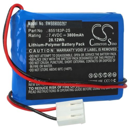 VHBW CONTEC 855183P-2S Battery - 3800 mAh 7.4 V Li-Polymer