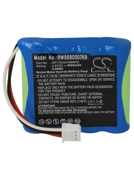 GP170AAH4BMXZ Akkumulátor - 2000 mAh, 4,8 V, NiMH