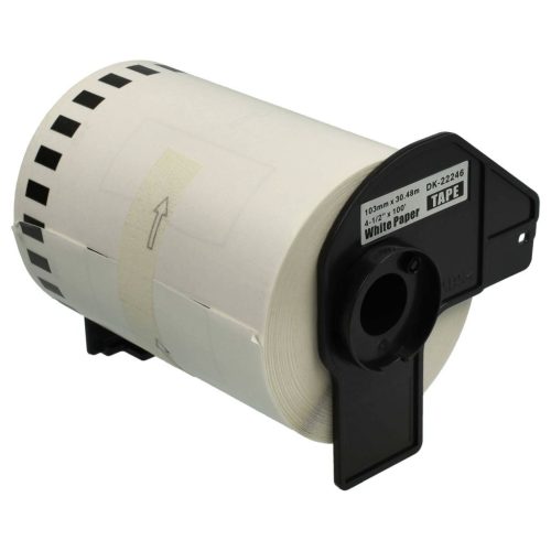 VHBW Brother DK-22246 Self-Adhesive Label, 103 mm x 30.48 m + Holder