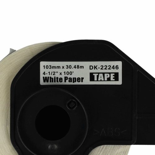 VHBW Brother DK-22246 Self-Adhesive Label, 103 mm x 30.48 m + Holder