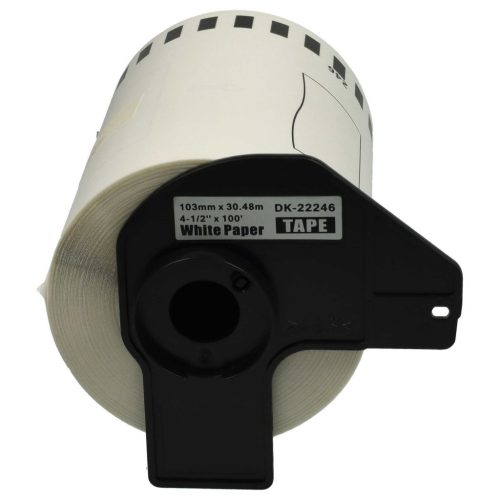 VHBW Brother DK-22246 Self-Adhesive Label, 103 mm x 30.48 m + Holder