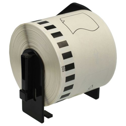 VHBW Brother DK-44605 Self-Adhesive Label 62 mm x 30.48 m + Holder